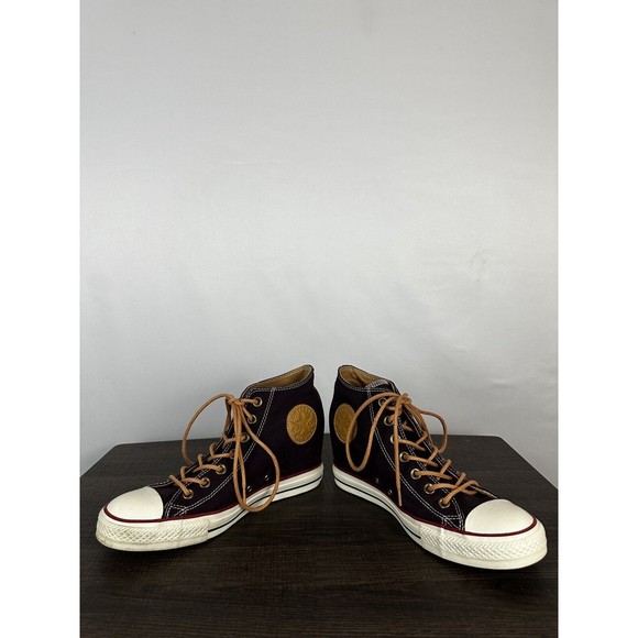Converse Women's Size 10 Chuck Taylor All Star Lux Hi High Hidden Heel Purple - Picture 2 of 10